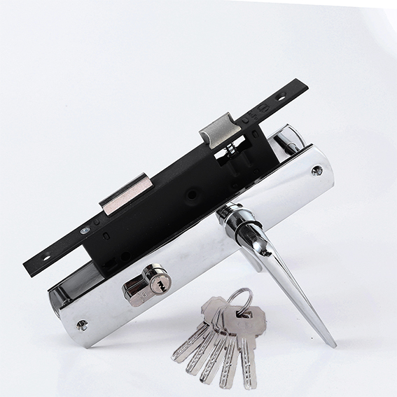 103 Lockbody Lapisan Hitam Dengan Pegangan Kunci Silinder